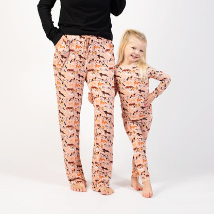 Pink Horse Bamboo Pajama Pants - American Farm Company