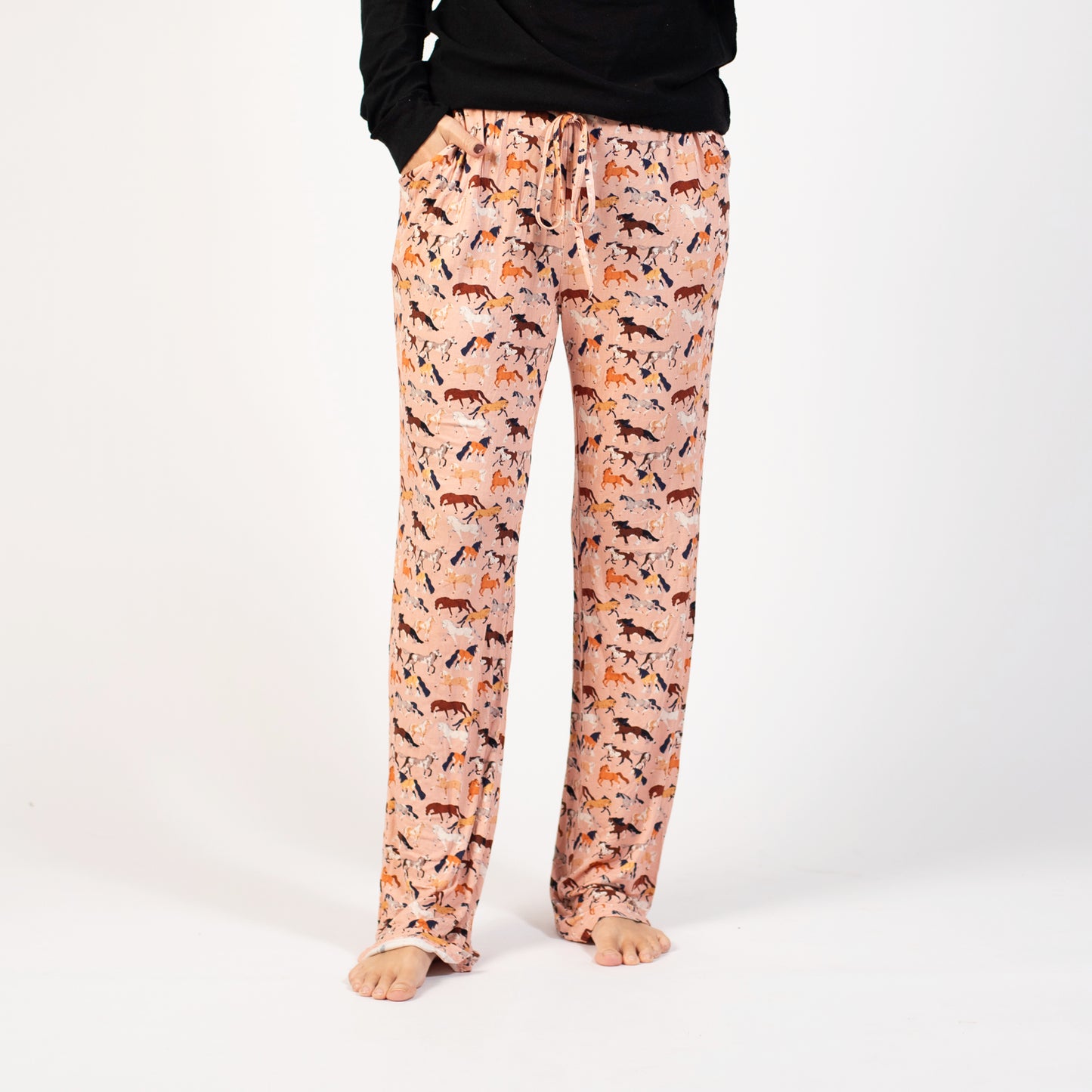 Pink Horse Bamboo Pajama Pants