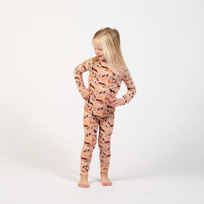 Pink Horse Toddler/Youth Bamboo Pajamas