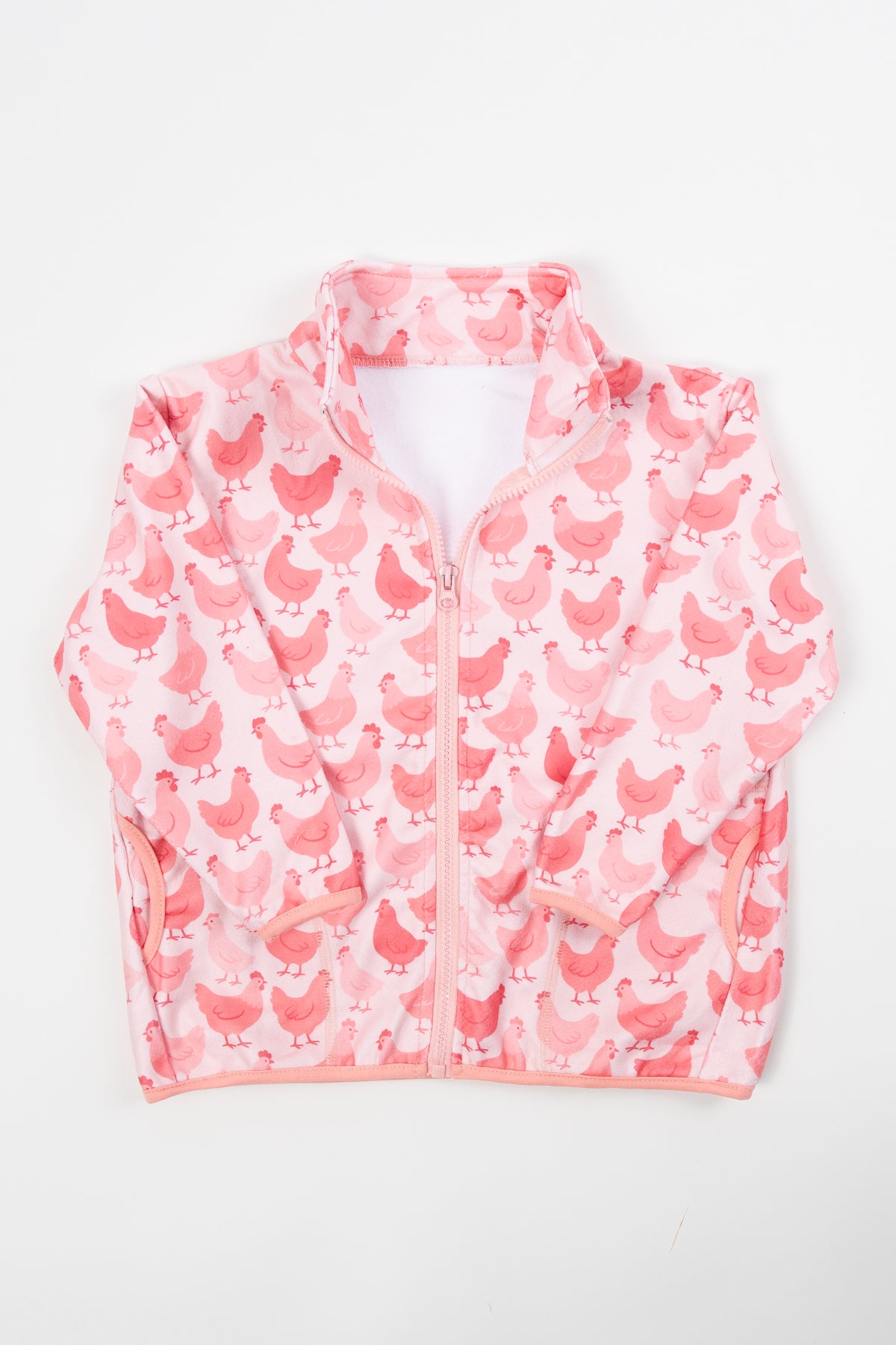 Pink Chicken Zip-Up Toddler/Youth Jacket
