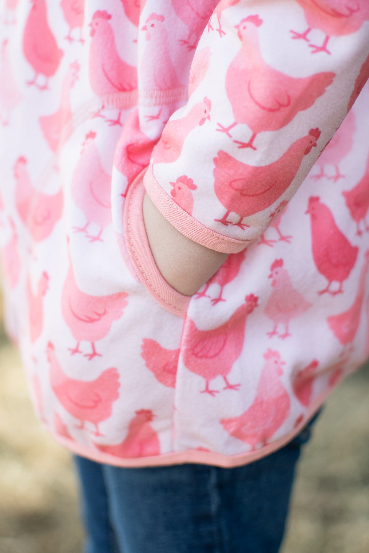Pink Chicken Zip-Up Toddler/Youth Jacket
