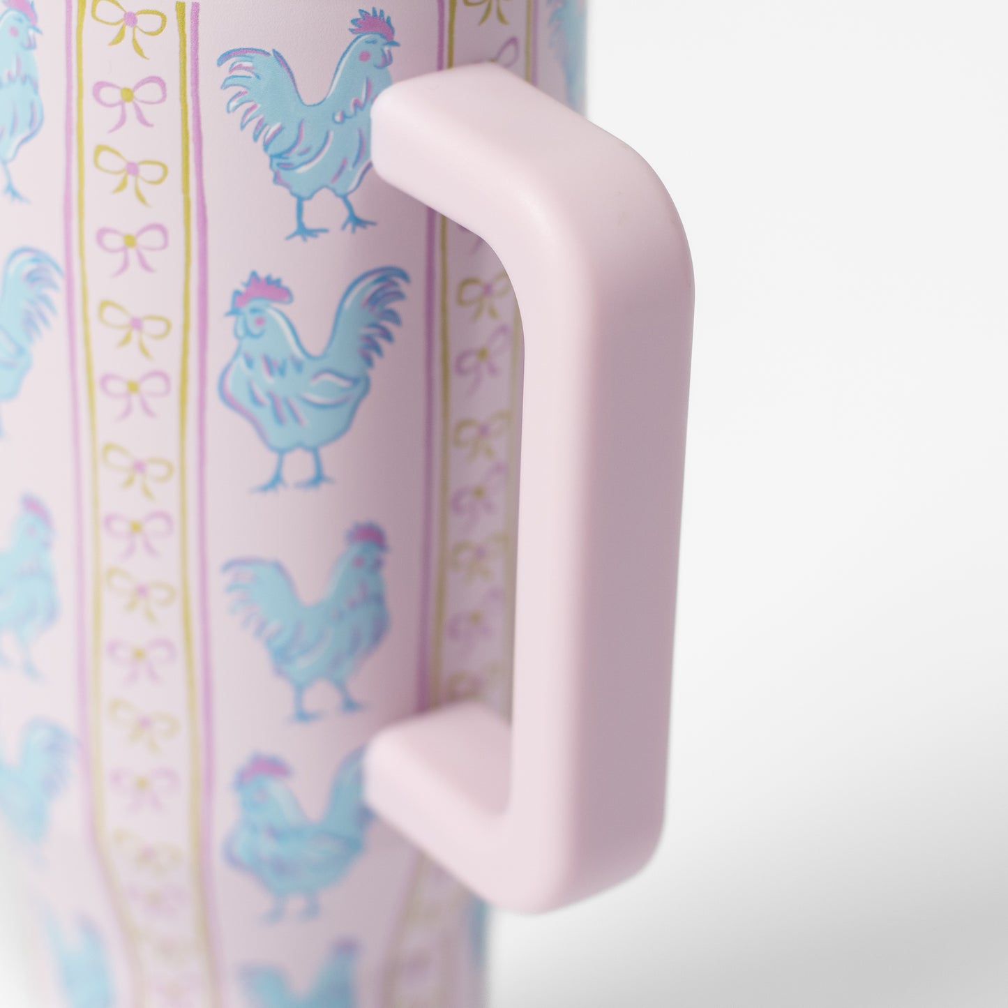 Pink Chickens & Bows 40oz Water Tank Tumbler