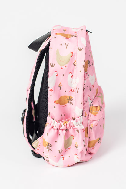 Pink Cottage Chicken Backpack *PREORDER*