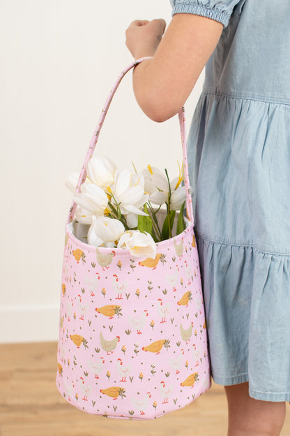 *PREORDER* Pink Cottage Chicken Easter Basket