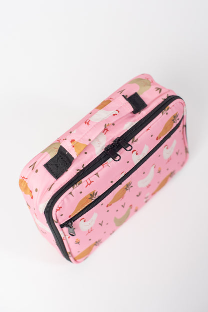 Pink Cottage Chicken Lunch Bag