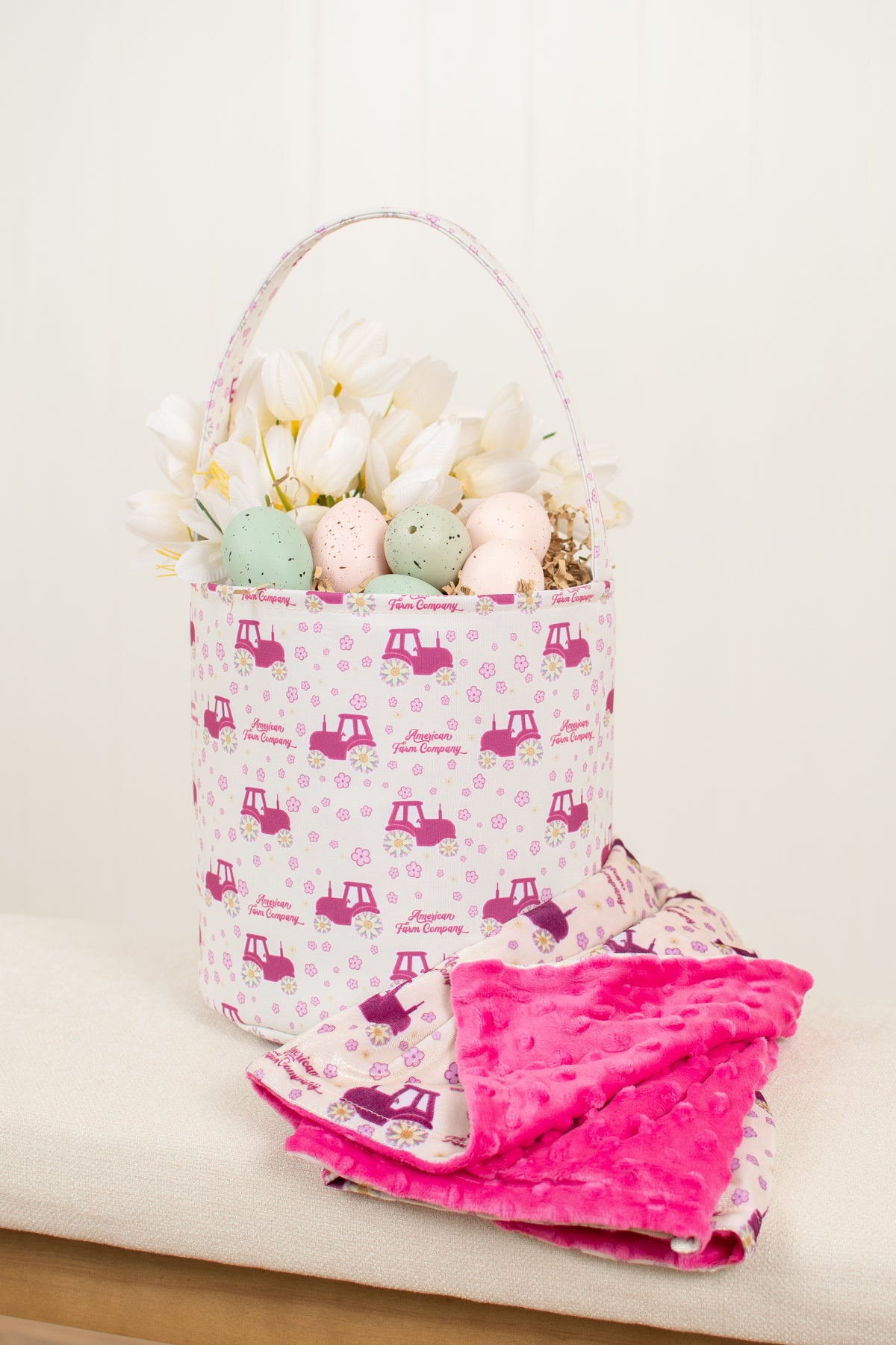 *PREORDER* Floral Tractor Easter Basket
