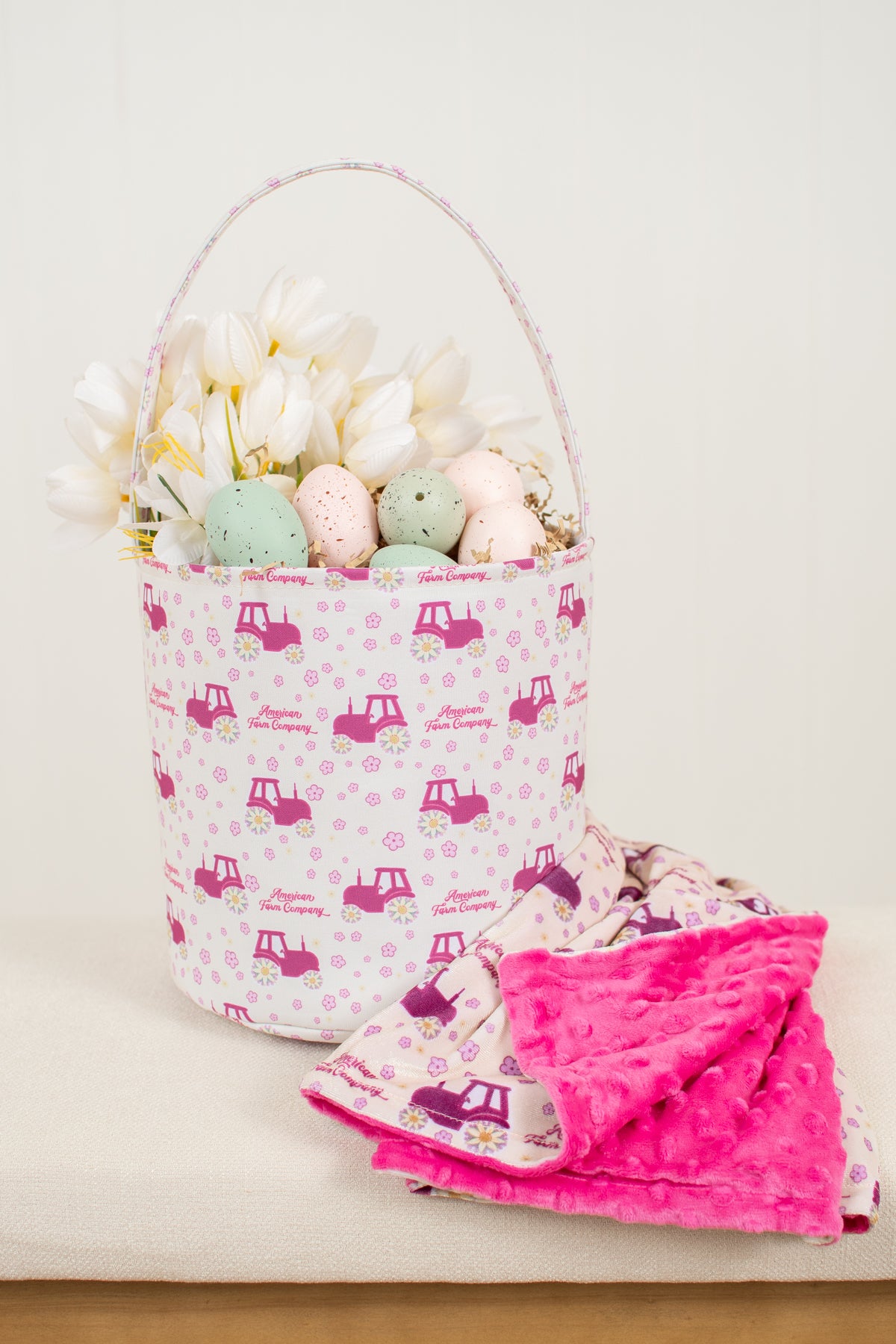 *PREORDER* Floral Tractor Easter Basket