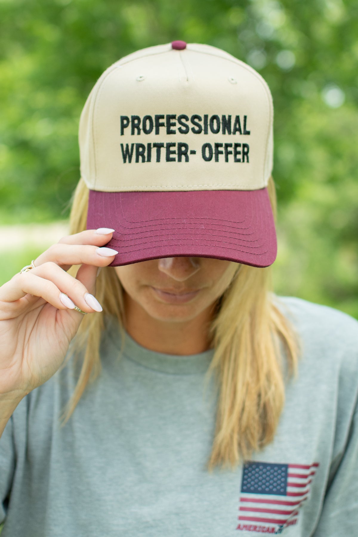 'Professional Writer-Offer' Embroidered Trucker Hat