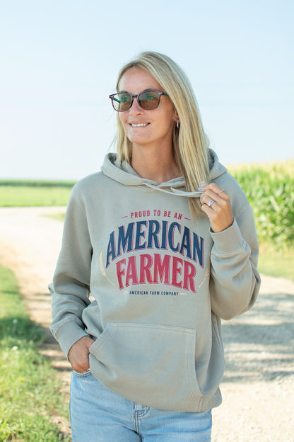 'Proud To Be An American Farmer' Adult Hoodie