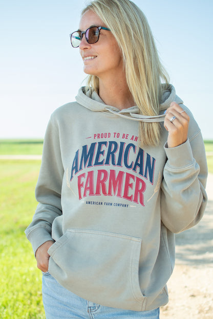 'Proud To Be An American Farmer' Adult Hoodie