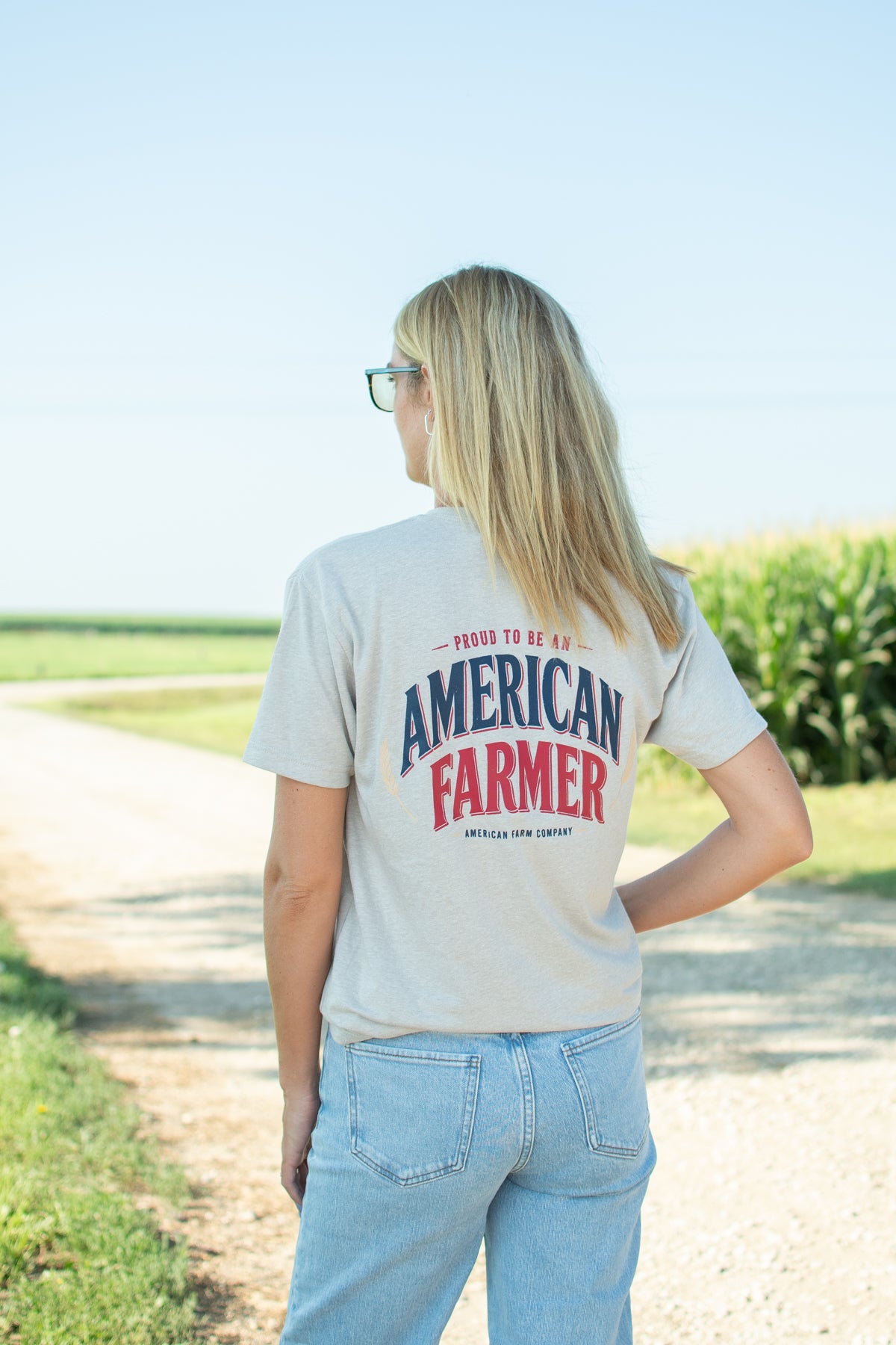 'Proud To Be An American Farmer' Adult T-Shirt
