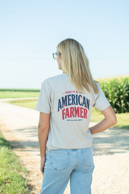 'Proud To Be An American Farmer' Adult T-Shirt