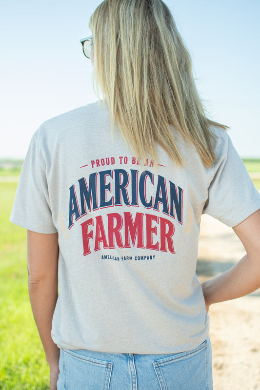 'Proud To Be An American Farmer' Adult T-Shirt
