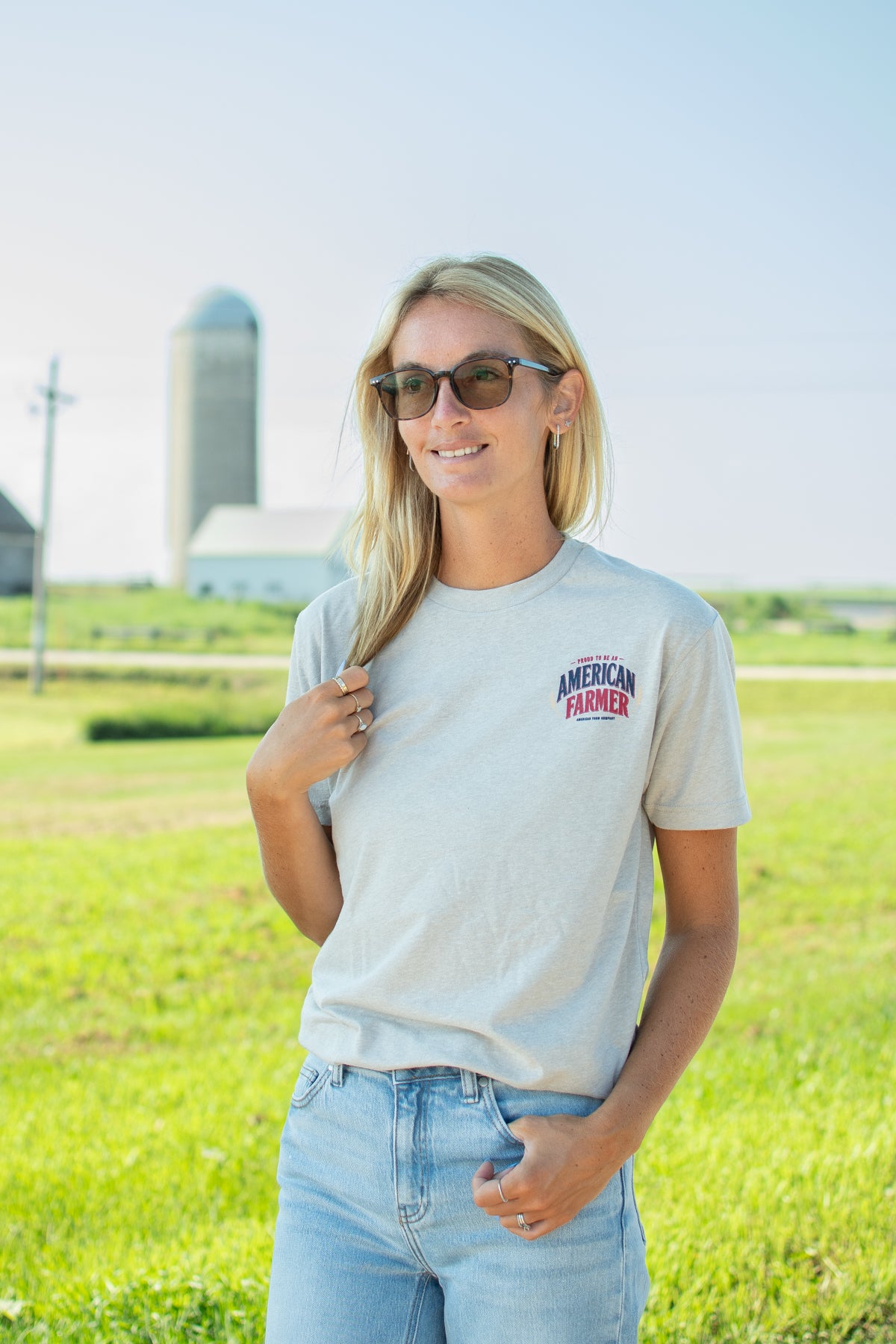 'Proud To Be An American Farmer' Adult T-Shirt