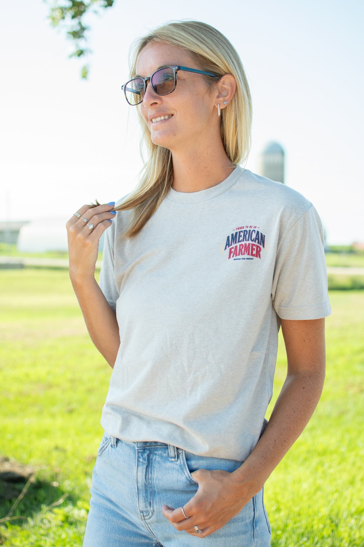'Proud To Be An American Farmer' Adult T-Shirt