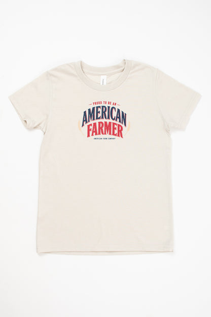 'Proud To Be An American Farmer' Toddler/Youth T-Shirt