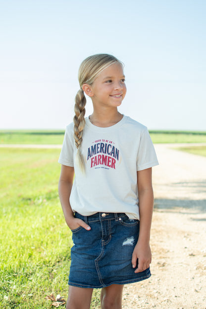 'Proud To Be An American Farmer' Toddler/Youth T-Shirt