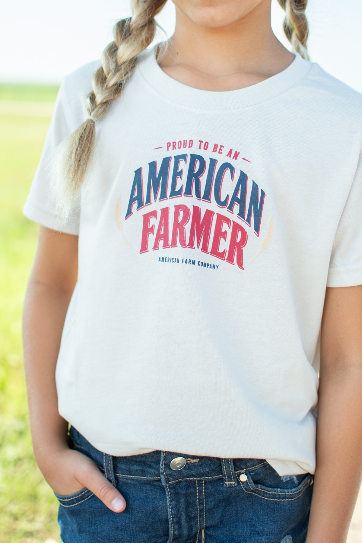 'Proud To Be An American Farmer' Toddler/Youth T-Shirt