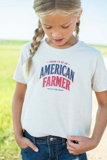 'Proud To Be An American Farmer' Toddler/Youth T-Shirt
