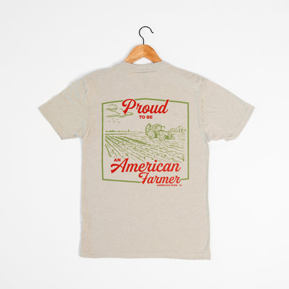 Proud American Farmer Stone Tee