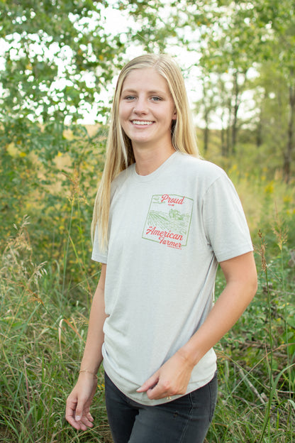 Proud American Farmer Stone Tee