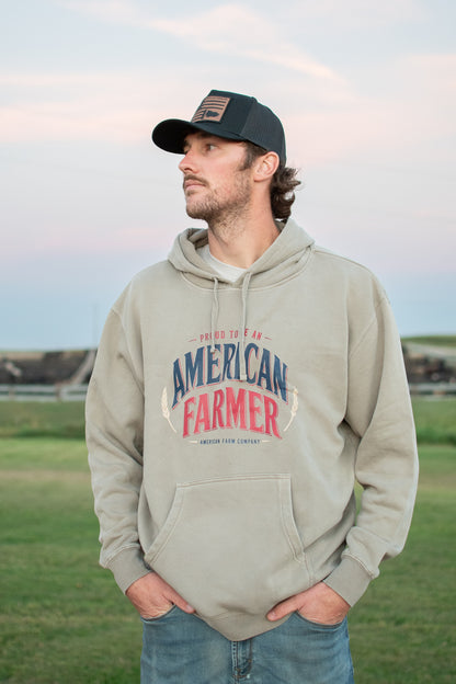 'Proud To Be An American Farmer' Adult Hoodie