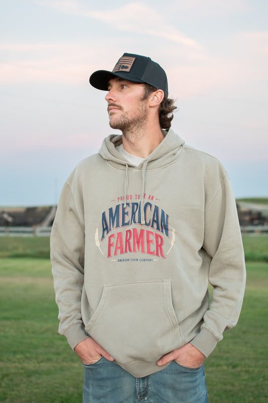 'Proud To Be An American Farmer' Adult Hoodie