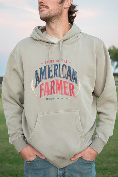 'Proud To Be An American Farmer' Adult Hoodie
