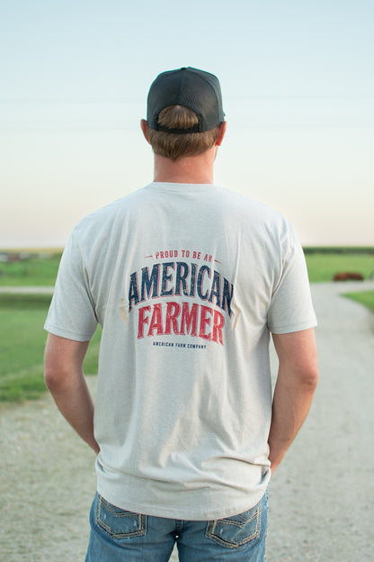 'Proud To Be An American Farmer' Adult T-Shirt