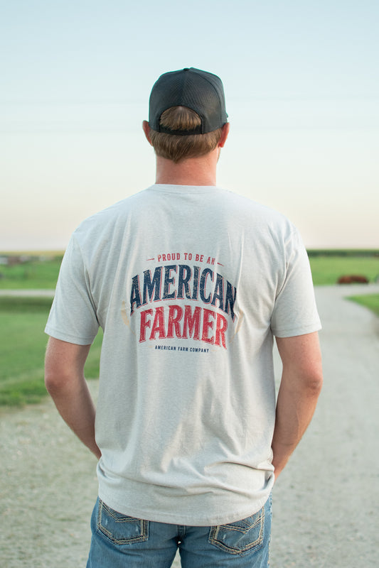 'Proud To Be An American Farmer' Adult T-Shirt