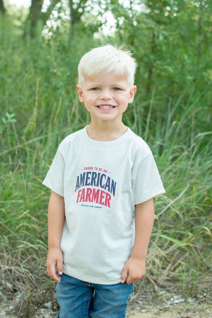 'Proud To Be An American Farmer' Toddler/Youth T-Shirt
