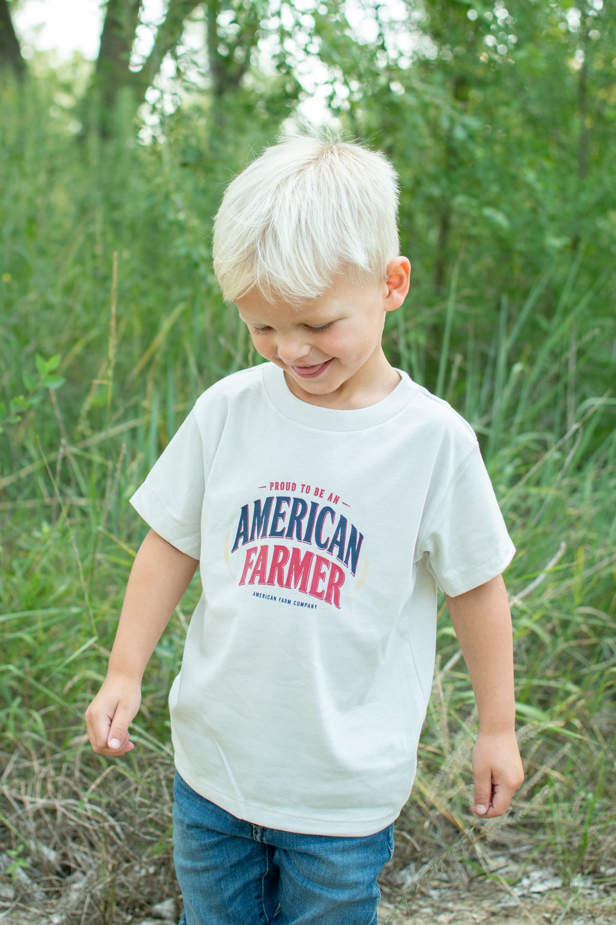 'Proud To Be An American Farmer' Toddler/Youth T-Shirt
