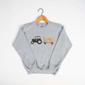 Pumpkin Hayrack Youth Crewneck - American Farm Company