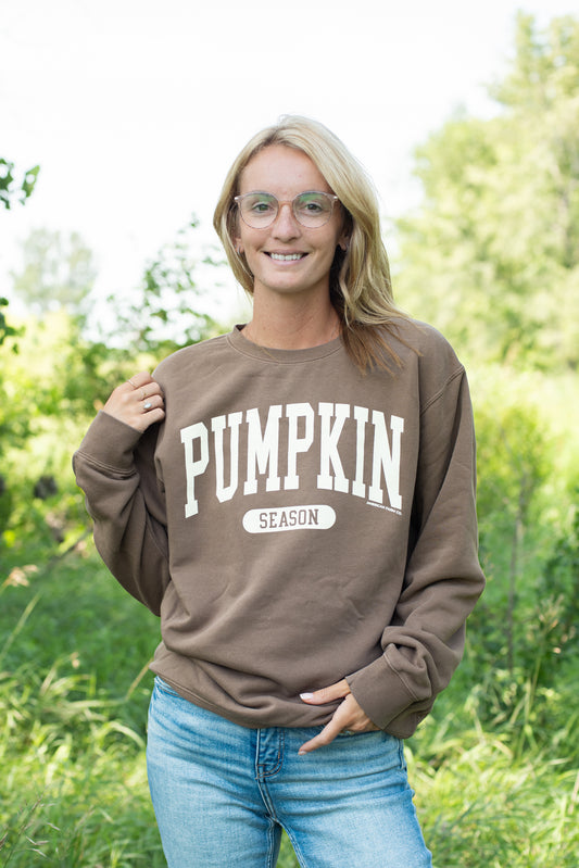 'Pumpkin Season' Brown Crewneck