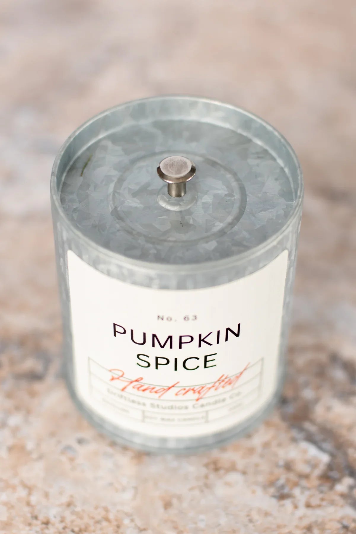 Pumpkin Spice Tin Farmhouse Candle