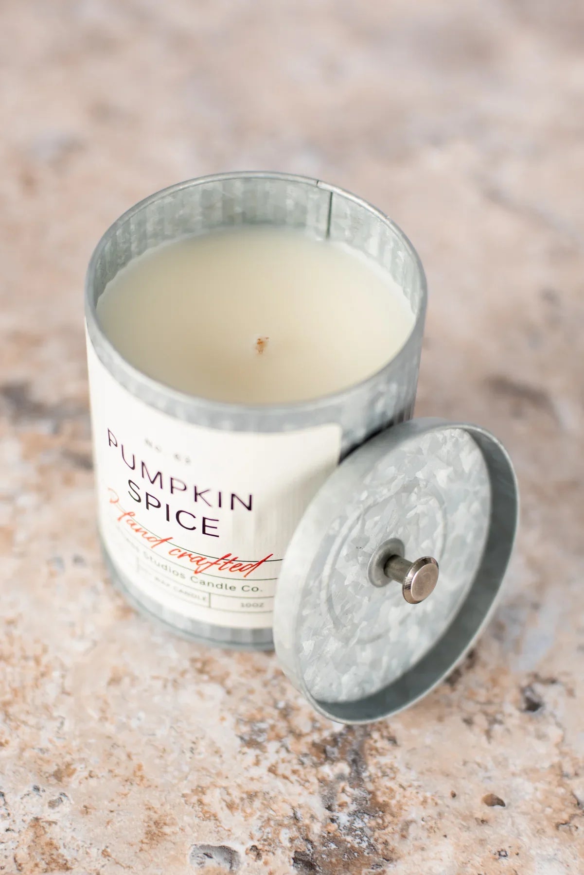 Pumpkin Spice Tin Farmhouse Candle
