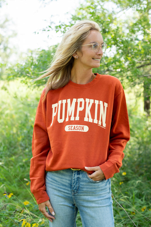 'Pumpkin Season' Orange Crewneck