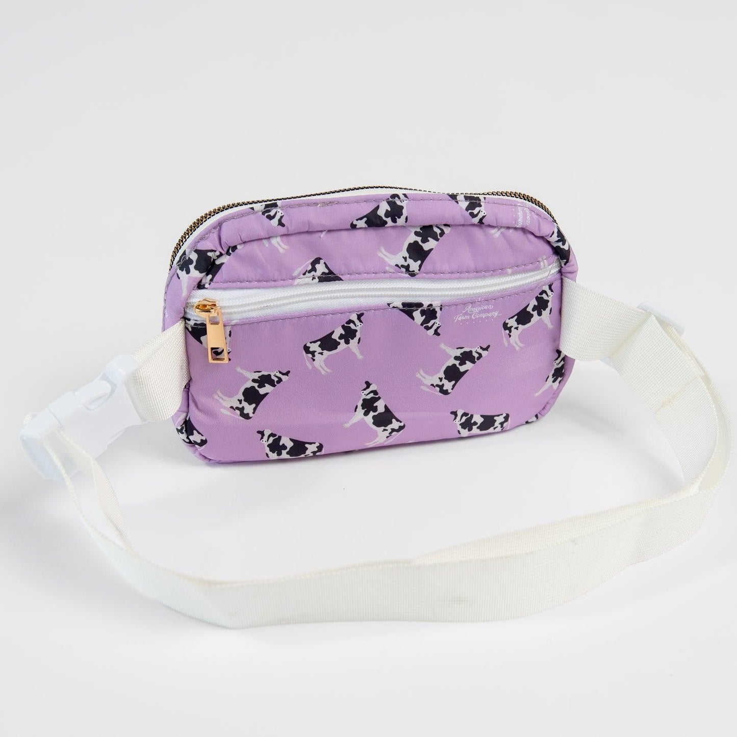 Purple Holstein Belt Bag - American Farm Company