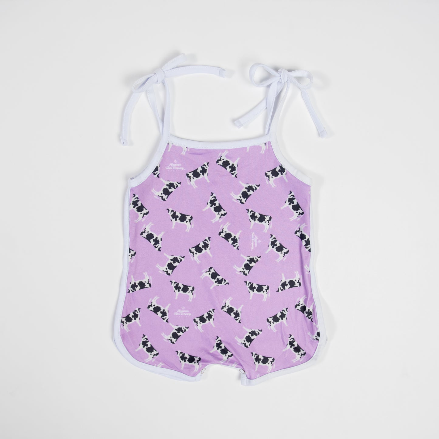 Purple Holstein Cow Infant/Toddler Romper