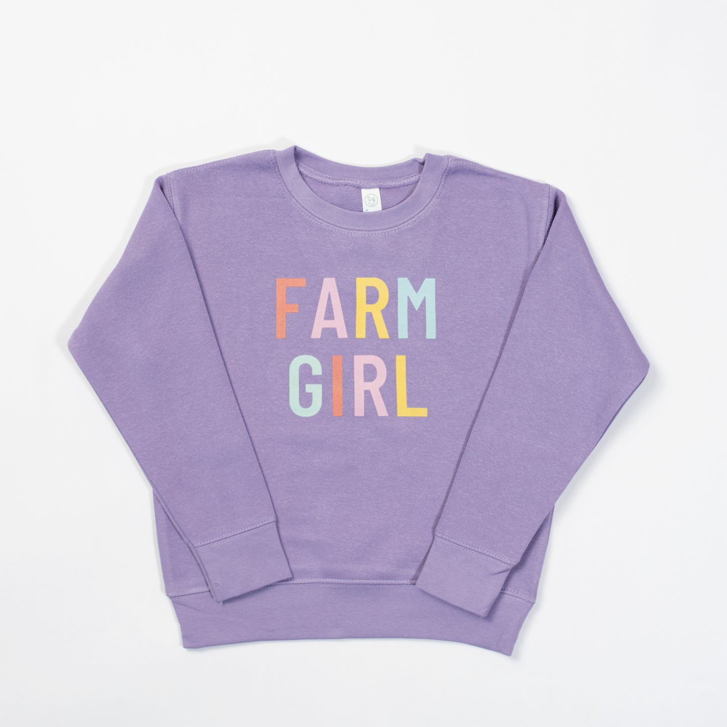 Purple ‘Farm Girl’ Crewneck - Toddler