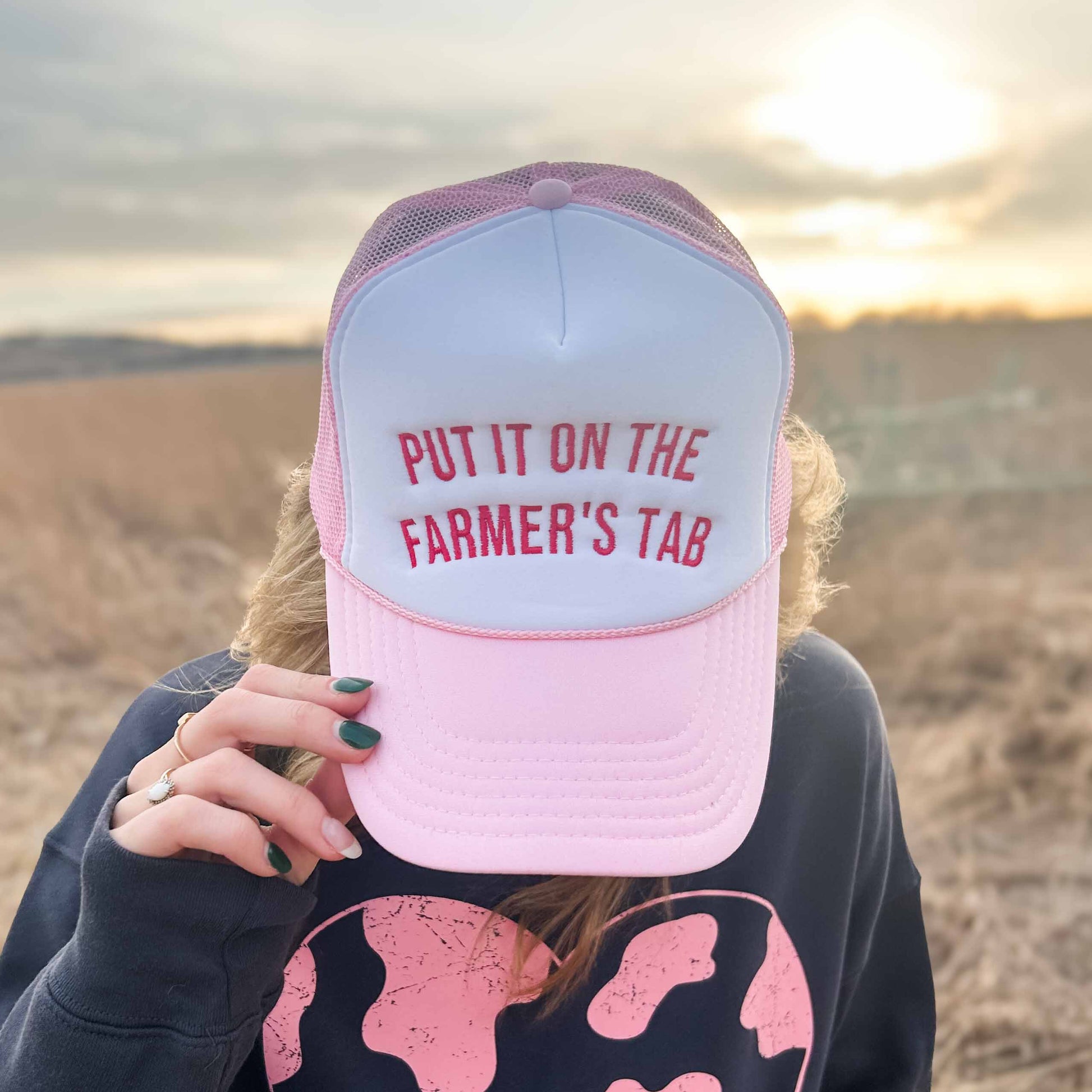 'Put it on the Farmer's Tab' Foam Trucker Hat - American Farm Company