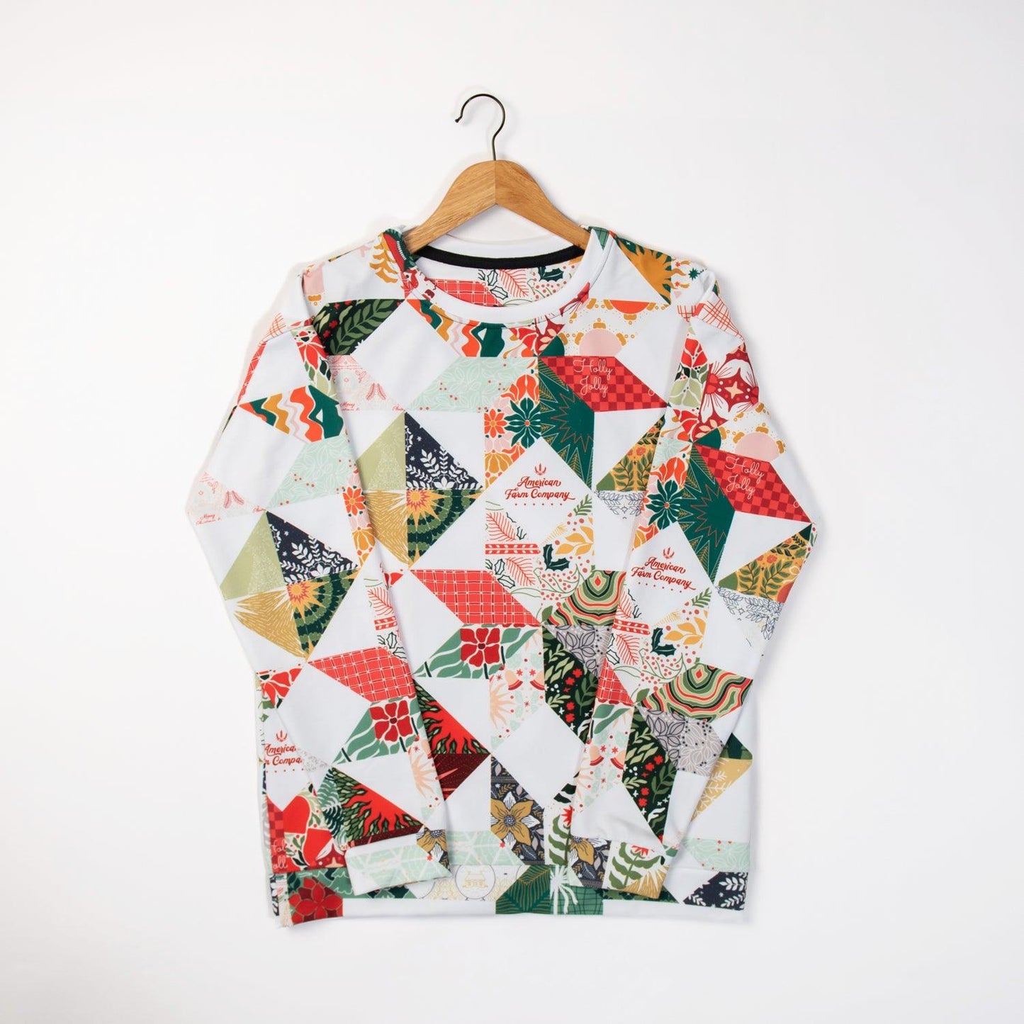 Quilted Pattern 'Ugly Christmas Sweater' Crewneck - American Farm Company