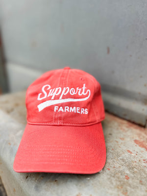 ‘Support Farmers Banner’ Hat- Nantucket Red
