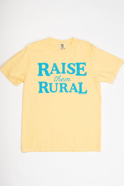 Raise them Rural' Yellow Tee