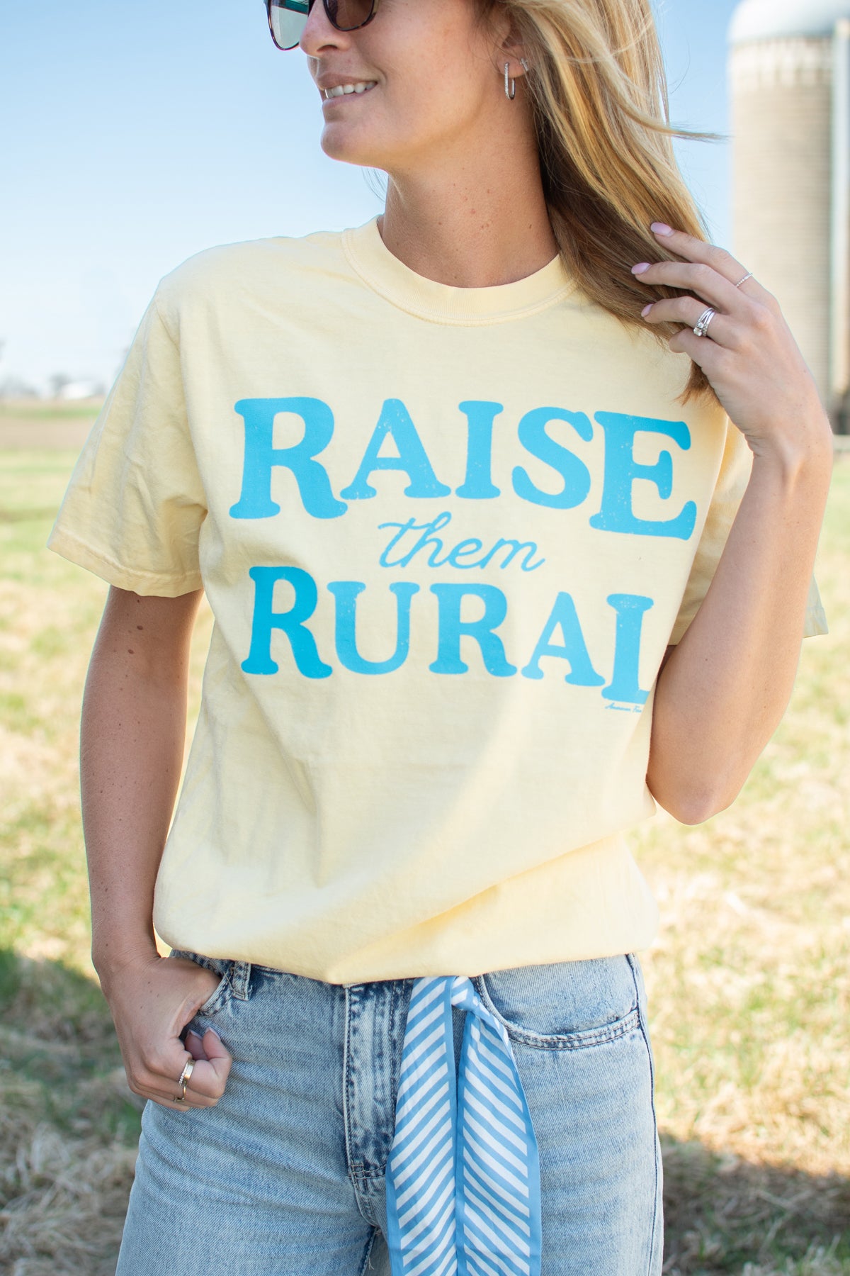 Raise them Rural' Yellow Tee