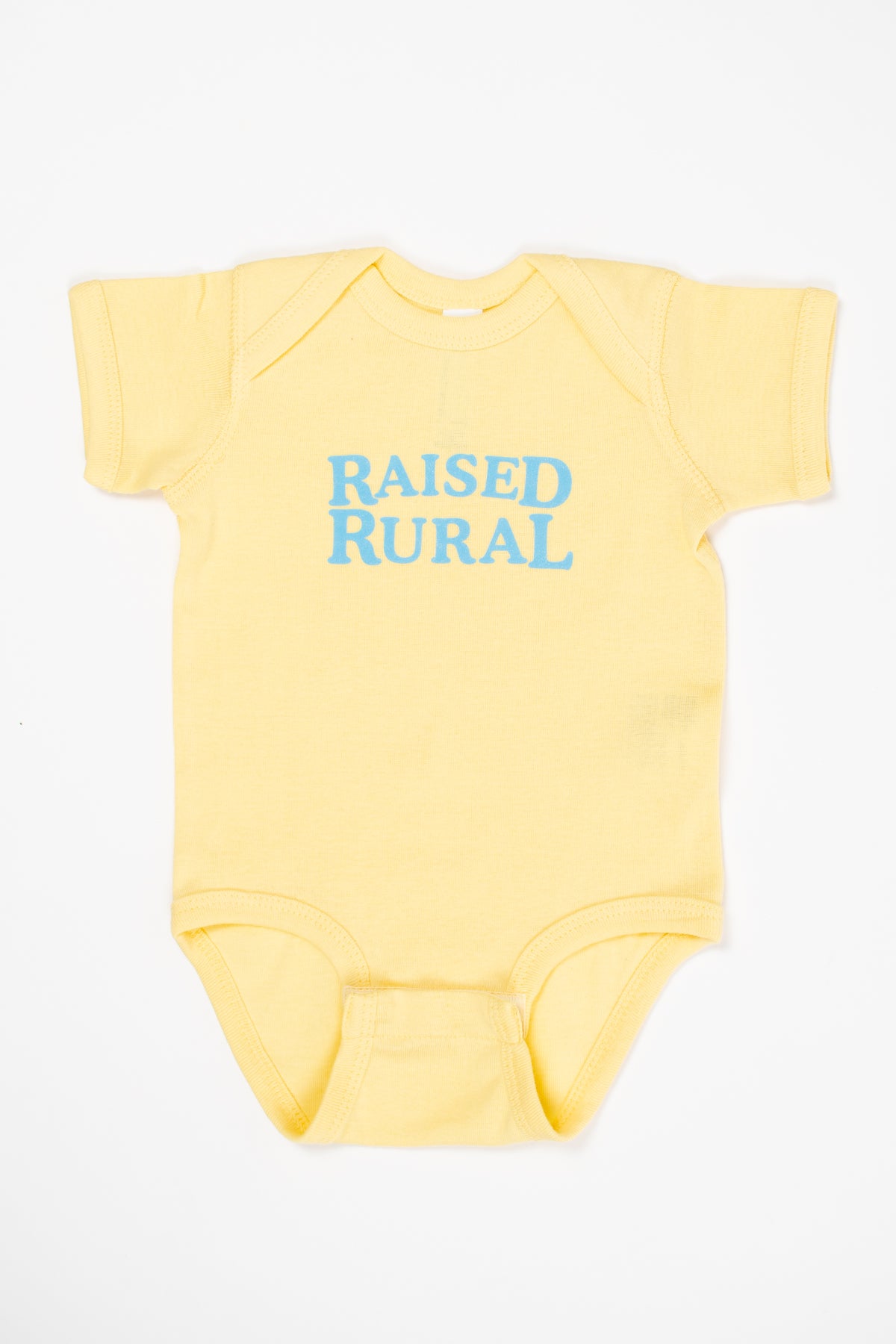 'Raised Rural' Yellow Onesie