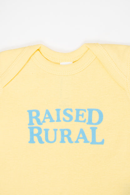 'Raised Rural' Yellow Onesie