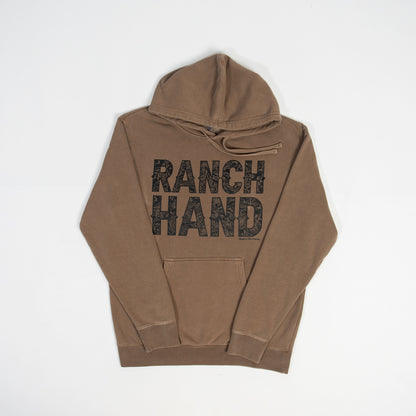 Ranch Hand Washed Brown Hoodie