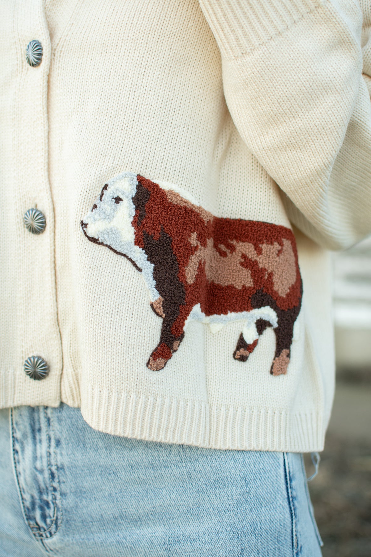 Ranch Royalty Cow Sweater