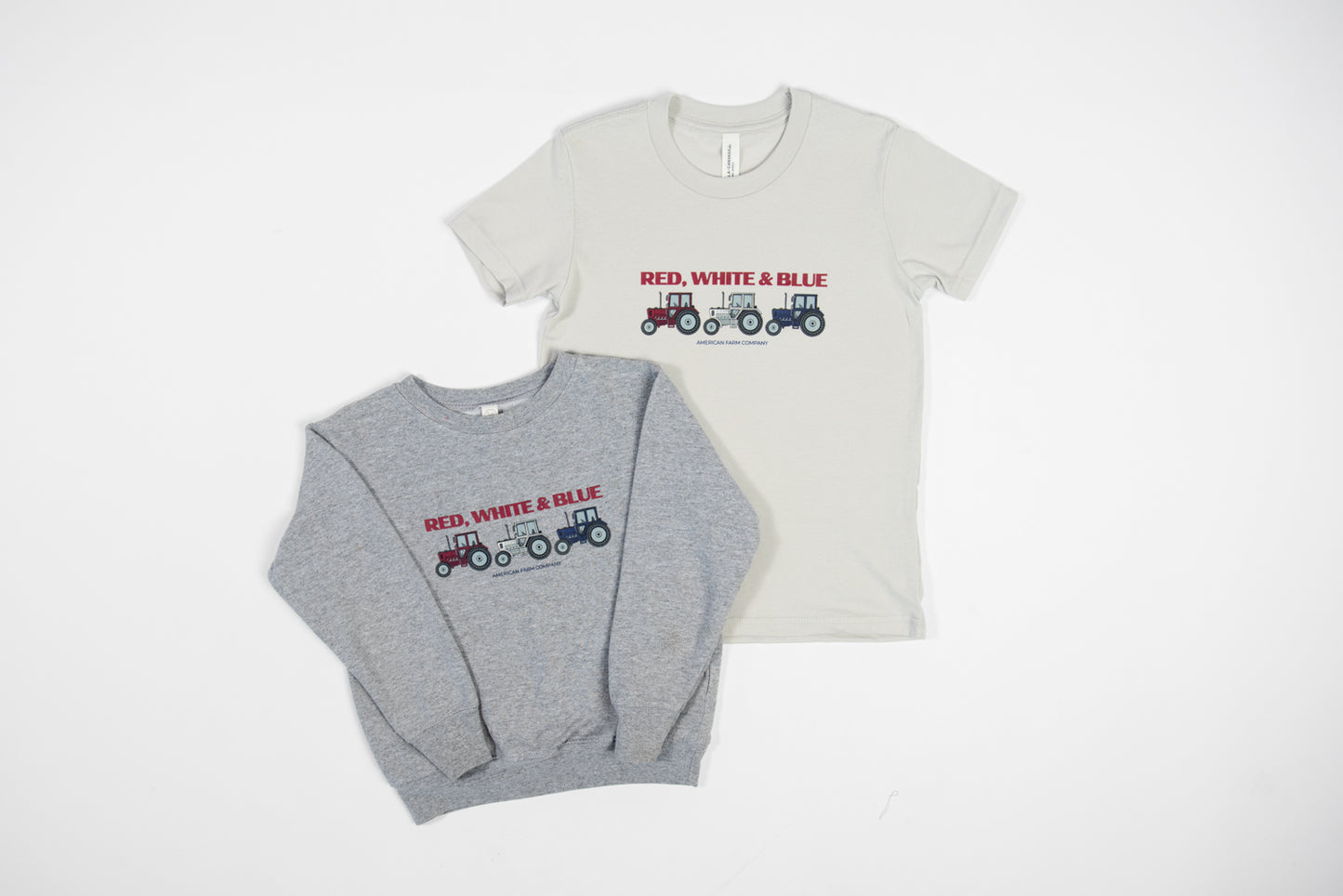 Red, White, Blue Tractors Toddler & Youth Tee